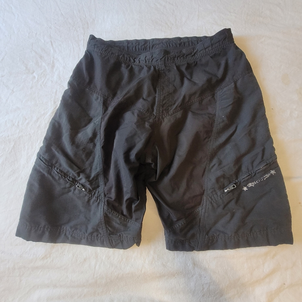 Troy Lee Mens MTB Shorts Size Large Mountain Bike Cycling Drawstring Waist Black